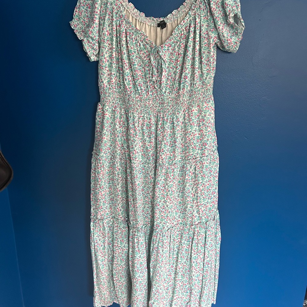 Floral Blue Dress